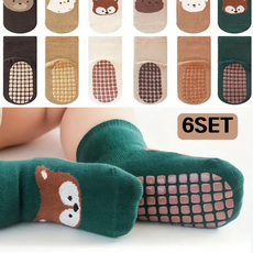 봄스데이 신생아 유아 아동 논슬립 미끄럼방지 양멀 6종세트