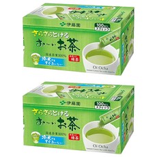 ITO EN 伊藤園 Oi Ocha 抹茶粉條狀 100入 2件組, 2個