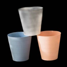 원형 핑크 분리수거함 욕실 휴지통