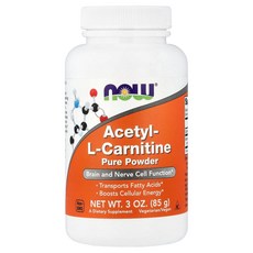 NOW Foods 아세틸 L 카르니틴 3 oz85 g, 1개