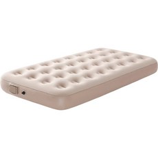 NEW LIFE Movement 自動充氣床墊 植絨面料 附充氣枕, 米色