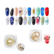 네일아트 체인 파츠 모음3 스톤 진주 줄 쥬얼리 13종, 79-스톤진주2mm실버, 1개