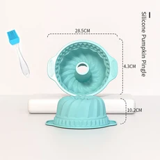 베이킹 팬 세트 용 실리콘 Bakeware 금형 빵 도넛 케이크 주방 플루트 튜브 컵케익 금형 브러시, 1개, YH-1075-random brush