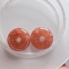 阿根廷天然紅紋石平安扣, 詳見包裝, 16.8*4