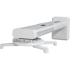 ErgoGrade 短焦適用加長型專業投影機壁掛架 EGPCA744 旋鈕調整 壁掛支臂 懸掛支架 短焦投影機支架, 1個, 白色