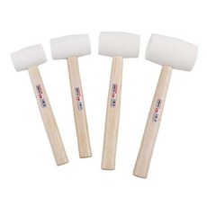 꿈꾸는비 백색 고무망치 한신 나무손잡이망치, 1) 8OZ