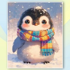 뿌로리 보석십자수 재미있는 취미 40X50 패브릭형 도안 중형, Y112, 1개