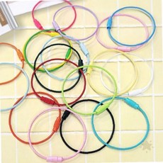 컬러 와이어 키링 5p 열쇠고리 DIY 만들기 재료 부자재 수공예 핸드메이드