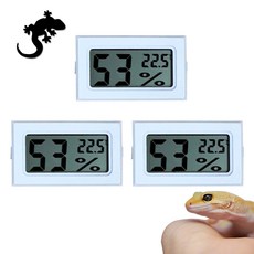도롯 SCG-30 미니 온습도계 사각 휴대용 디지털온도계, 3개, 화이트