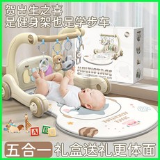 嬰兒腳踏鋼琴健身架，0-1歲多功能學步車，新生兒彌月/滿月/周歲/生日禮盒, 1個, 寶寶的早教健身樂園【電池版】,寶寶的早教健身樂園【充電版】