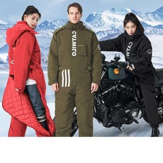 오토바이 우주복 라이더 방한복 기모 일체형 스키복 고급형 블랙 M 시암 사람, 클래식 블랙 L