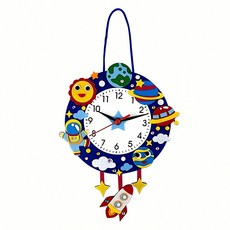 우주 부직포 시계 만들기 3개입 천체 포장 제작 테마 아트 공예 키트 별자리 디자인 구성, 본상품