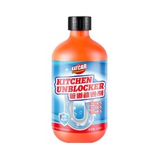 KATCAR 管道疏通劑 廚房水槽/水管/馬桶疏通 強力溶解堵塞, 1個, 500ml
