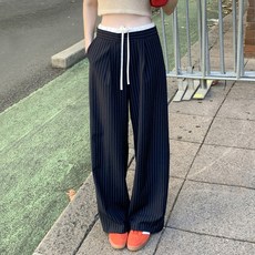 대박난박양 배색 레이어드 스트라이프 슬랙스