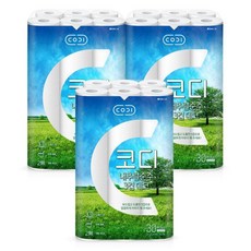 쌍용CB 코디 내추럴 순수 3겹 30롤 x 3팩휴지화장지 화장지휴지