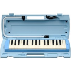 야마하 멜로디언 피아니카 하모니카 P-32E 32건반 3컬러, 1개, 블루 【세트】피아니카 키보드 크로스 포함
