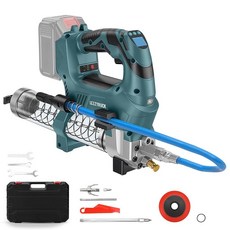 LEZZYRUCK Makita 18V 배터리용 무선 그리스 건(배터리 없음) LED 디스플레이가 있는 브러시리스 전기 그리스 건 12000 PSI 170.1g(6온스)/분, LEZZYRUCK Makita 18V 배터리용 무선 그
