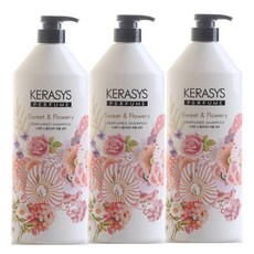 케라시스퍼퓸 샴푸/린스 스위트플라워리 샴푸 1L X 3개
