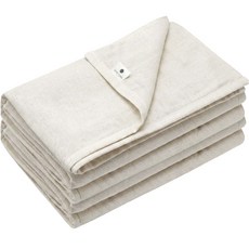 우에노 센슈 일본 가제 거즈 소창 대형 바스 수건 60X120cm, 2개, 2중가제+오프화이트