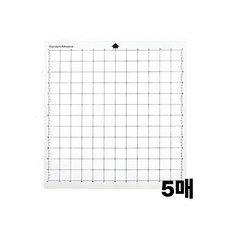실루엣 카메오 전용 컷팅 매트 12x12 5장 세트, 투명
