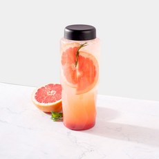 [X] 트위스트 보틀 1L 차량용 텀블러 아이스커피컵, 일반캡, 검정