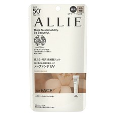 ALLIE 알리 뷰티 선크림 젤 UV 03 밀키 베이지 컬러 40g [자외선 차단제 페이스용], 단일, 1개