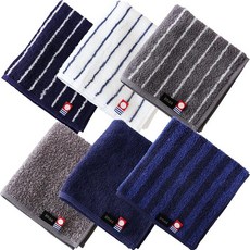 imaa(아이마) 이마바리 타월 인정 손수건 핸드 타월 수건 손수건 일본제 면 100% C아소트 6장, 상세페이지 참조