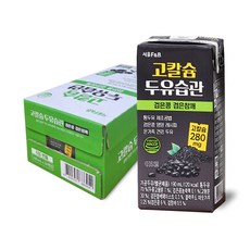 서울에프엔비 고칼슘 두유습관 검은콩 검은참깨, 190ml, 24개