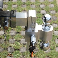 볼마운트 높이조절 견인고리 히치볼 트레 A. 실버 4인치 인치 50mm 방지 도난 장치 볼, B. 실버 4인치 인치56 볼 도난 방지 장치