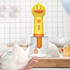 딩동펫 반려동물 프리미엄 목욕 오리 자동거품기, 혼합색상(단일품목), 1개