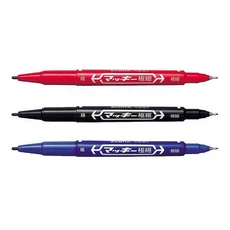 ZEBRA 斑馬 油性雙頭筆, 1個, 黑