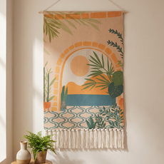 포니홈 월행잉 패브릭 포스터 배전함 두꺼비집 가리개, 발리선셋