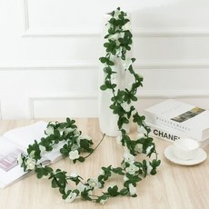 세송이 장미 조화 넝쿨(화이트) 소품