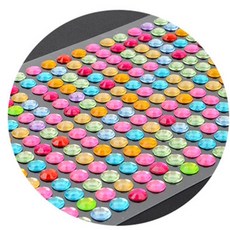 링셀 비즈스티커 장식스티커, 보라색