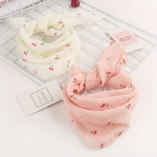 臺灣熱銷 寶寶方巾韓版嬰兒擋風圍脖春秋薄款男童女童領巾棉麻小熊兒童圍巾