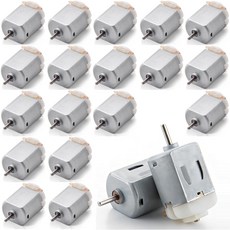 3V~6V 130형 소형 DC모터 15000RPM 완구 사륜차 DIY 스마트카 취미용 미니 전동모터, 20개, 화이트