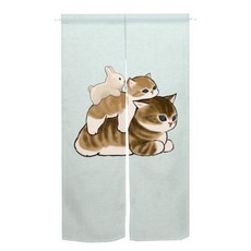 파티션 인테리어 가벽 가림막 고양이 재미있는 문 커튼 귀여운 동물 방 놀란 장식 드레이프 주방 입구 걸이식 하프, 80) 6  80x150cm