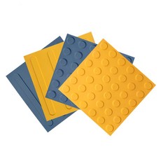 점자블록 PVC 유도블록 안전 보도블록 미끄럼방지 점자타일, 회색 점박이 25cmx25cm