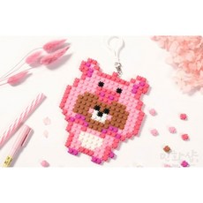 8mm돼지곰 디폼블럭 팝콘블럭 폼폼블럭 디폼블럭도안 생일선물 유아 블럭 장난감 어린이 답례품 유아만들기재료, 돼지곰