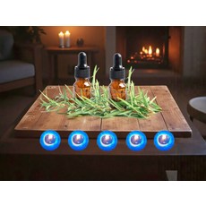 香氛蠟燭, 10個, 15ml, 法國迷迭香精油10%