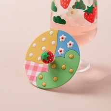 [모던하우스] 스트로베리빌리지 실리콘 컵덮개