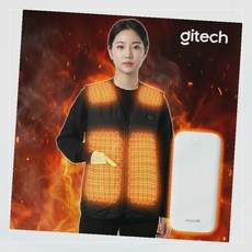 발열조끼 온열 보온 조끼 전기 열선 겨울 방한 충전식 온도조절 목어깨 등허리 복부 난방