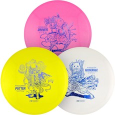 Prodigy Disc 디스크골프 원반던지기 골프디스크 프로디지 100 시리즈 디스크 골프 세트 초보자용 3피스 스타터 퍼터 미드레인지 드라이버 포함 초보자에게 완벽 가볍고 던