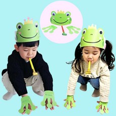 봄미술활동 개구리 복장 놀이꾸러미, 4인용