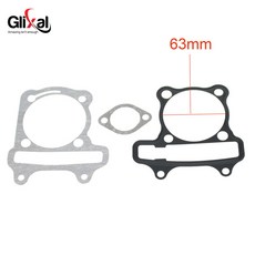 Glixal GY6 125cc 150cc 155cc 170cc 180cc 실린더 헤드 및 베이스 켓 세트 152QMI 157QMJ 4 행정 스쿠터 모페드 ATV 엔진