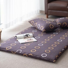 [오늘몰]라임 꿀잠 요매트 요커버 요솜 싱글 더블 퀸, 요커버요솜세트(Q)큐브그레이110x185cm