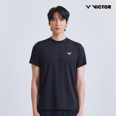 빅터 VICTOR 아울렛 V-Uniq Logo Tee 반팔 티셔츠 남성용 25ATS002M 배드민턴 탁구 스쿼시 스포츠웨어
