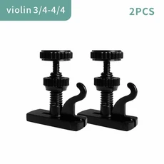 2PCS-10PCS 영국 힐 스타일 바이올린 파인 튜너 바이올린 현 조절기 4/4 3/4모든 구리 세 가지 색상으로 제, 09 Black 2PCS