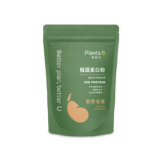 PlantsB 植選蛋白粉【醇厚米漿】500克 (全素) 植物蛋白 健身補給, 1包