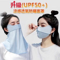 DR.MANGO 戶外防護抗UV防曬面罩/口罩, 1個, 口罩,黑色